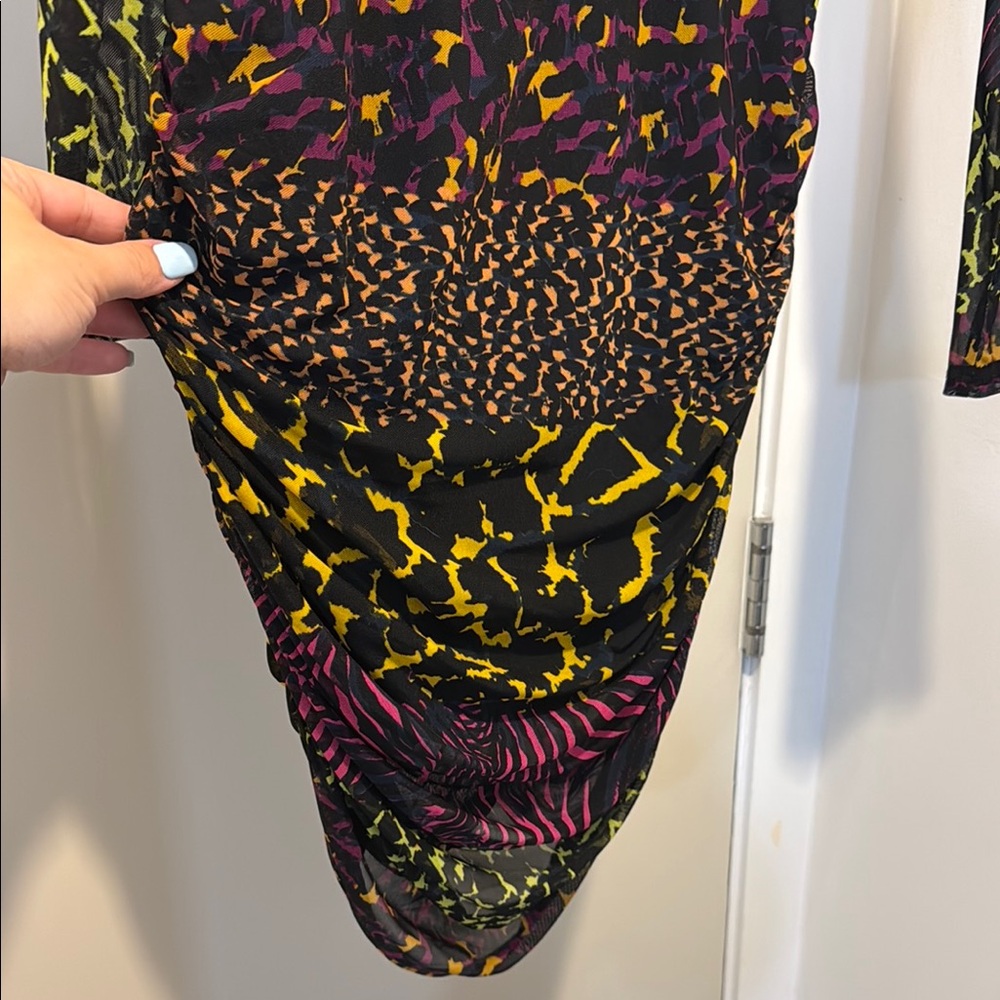 Guess Multicolor Patterned Women's Dress - Picture 7 of 9